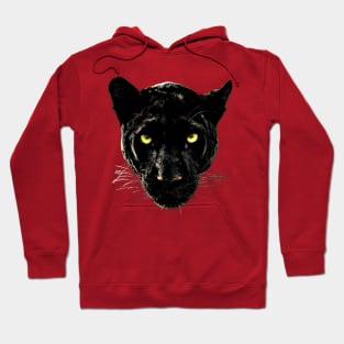 Black Panther (leopard) Head Hoodie